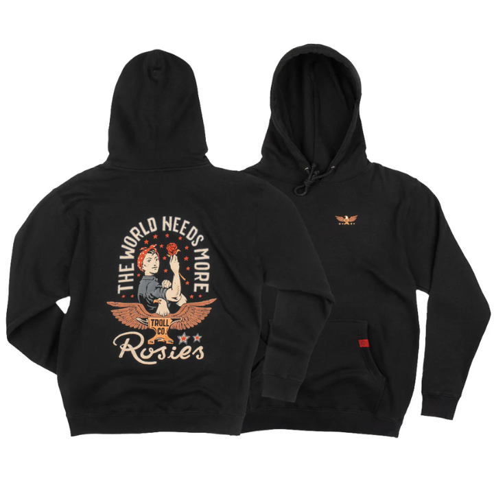 GIRLS HOODY ROSIE - BLK